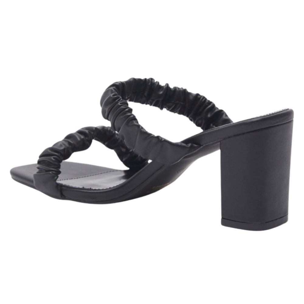 ARULA • First Love Girls Will Be Girls Pleated Block Heel Sandals Slip On Shoes - Picture 5 of 11